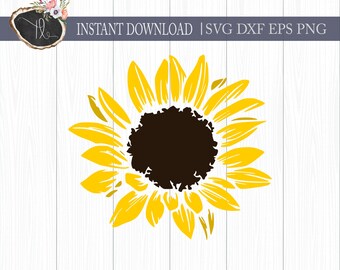 Download Sunflower svg file | Etsy