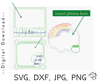 St Patricks Day svg, Lucky png, Irish Decor, Digital Download, Laser Cutter File, Glowforge Ready Svg, Svg File for Cricut, Vector Cut File