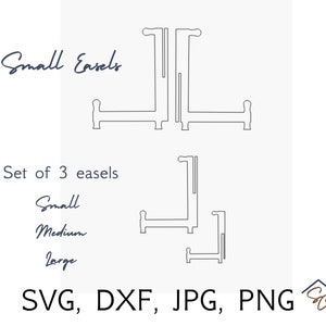 Easel, Sign easel, photo stand, functional design, tiered tray, diy, svg files, cricut svg, digital download, handmade gift, digital art