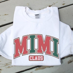 Felpa personalizzata Gigi Claus, felpa natalizia della nonna Claus, maglione della nonna, felpa personalizzata per Nana e nipoti, regali per Nana Gigi