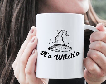 Village Witch Coffee Mug | Spooky Mug | Coven Sister | | Halloween Coffee Spooky Mug | Ghost Coffee Cup | Cocoa Mug | Halloween Mug