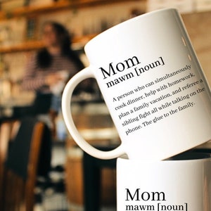 Mom definition, Mothers day gift from daughter mom mug, funny mom gift, mom birthday, gift coffee mug mom gift from daughter
