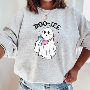 Halloween Geist Sweatshirt, Boo Jee Shirt, Boo Shirt, Spooky Ghost Hoodie, Spooky Season Geist Pullover, Spooky Vibes Shirt, Halloween Geschenke
