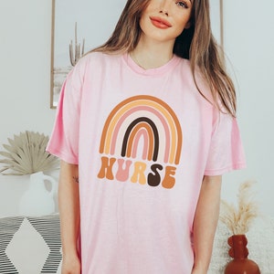 Rainbow Nurse Shirt, Nurse Life t-shirt,Registered Nurse Shirt, RN Shirts, Nurse Week Shirt, CNA Shirt, Nursing, Nursing School Tee