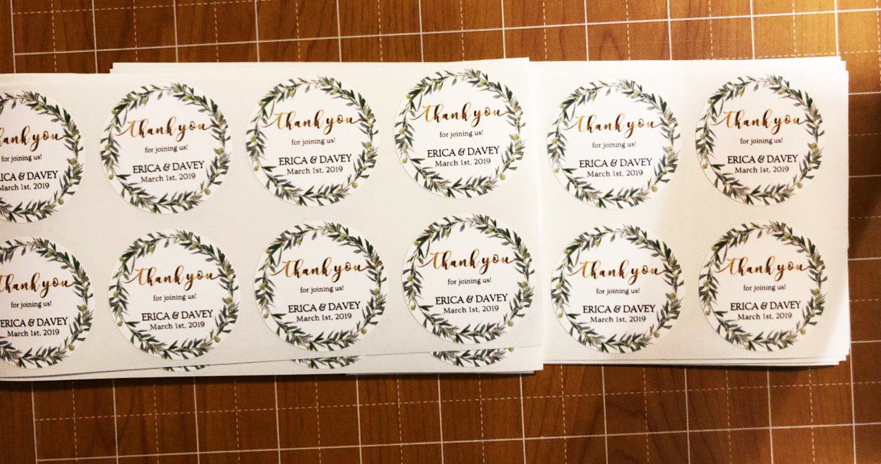 Oval Labels Stickers Oval Personalized Wedding Labels - Etsy
