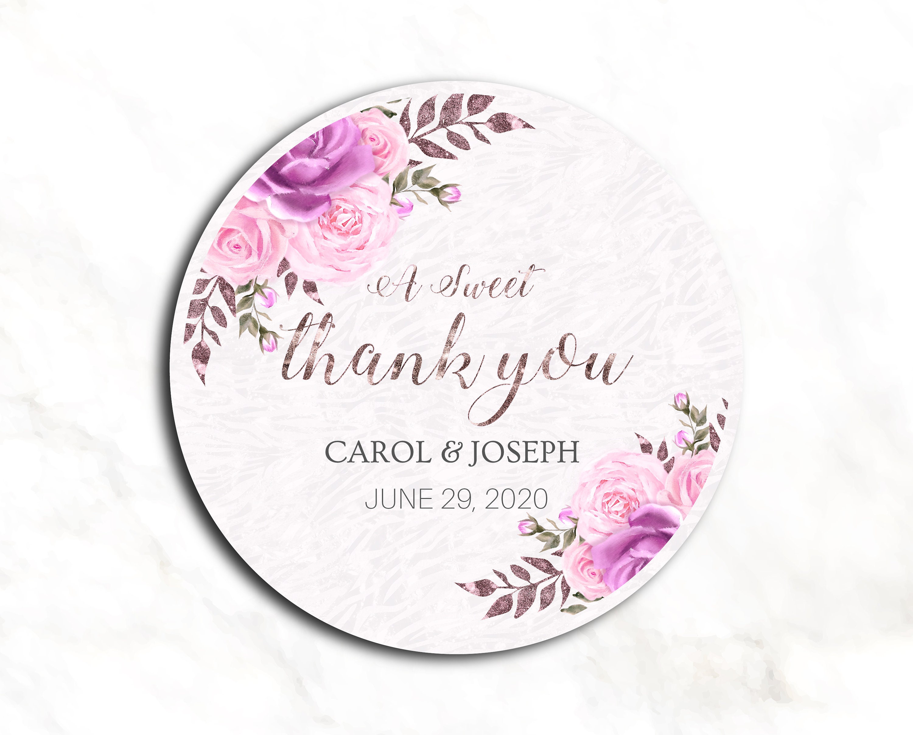Createreedo Black 'Sweet Thank You' Stickers - Transparent Background For Gift Packaging - View #6