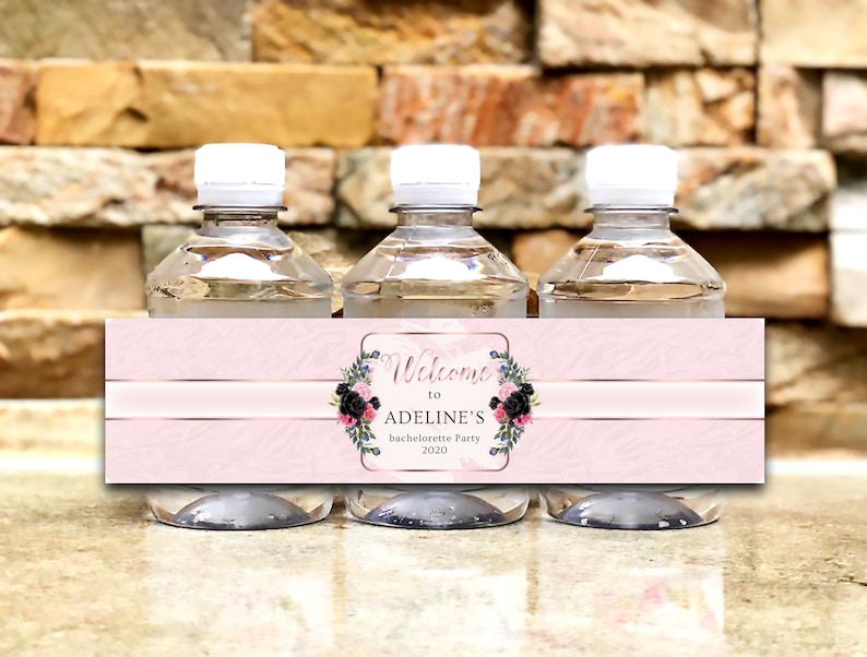 Bachelorette Party Water Bottle Labels Personalized Party - Etsy
