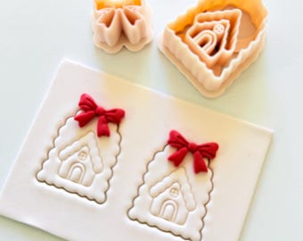 Cottage Cutter for Polymer Clay Earrings