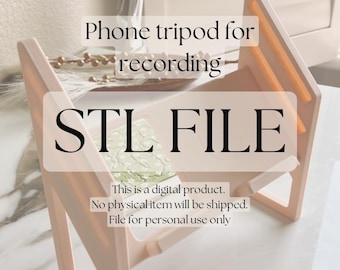 Phone Tripod For Recording STL