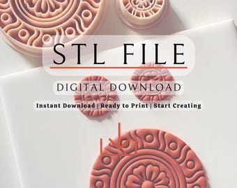 Elara | Necklace & Earring Clay Cutter Set | STL File (Digital Download)