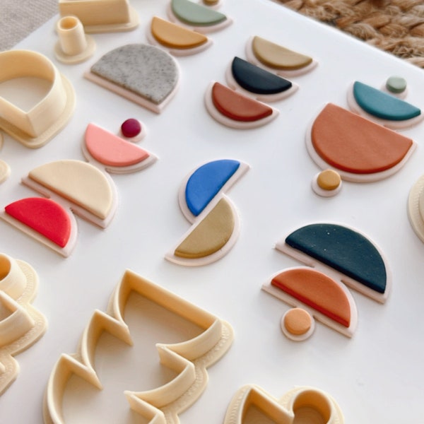 Shapes/ Boho / abstract / Clay Cutter / polymerclay cutter / cortador de arcilla