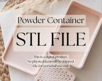 Cornstarch Container - Powder Container STL