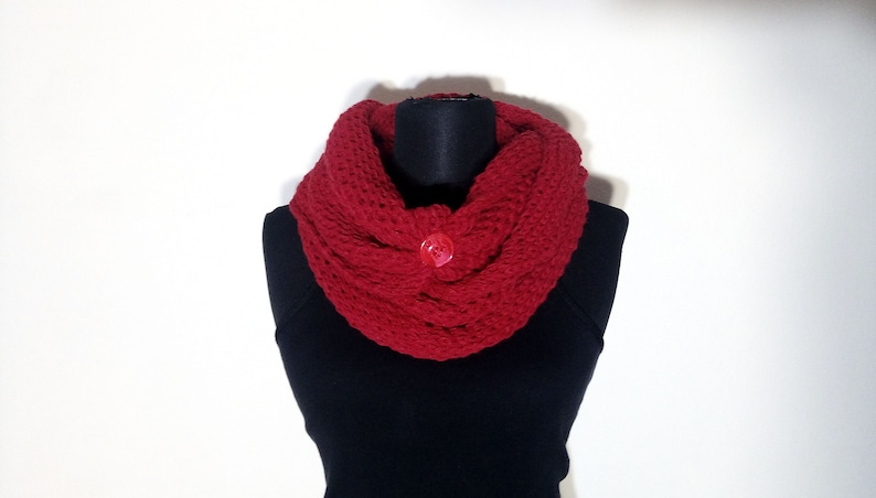 Winter Warm Infinity Eternity Loop Knit Cowl Circle Scarf Neckwarmer Shawl