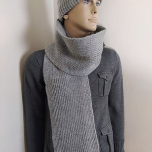 ensemble écharpe homme, bonnet écharpe en tricot, bonnet écharpe d'hiver, cache-nez pour homme, écharpe bonnet, cache-cou confortable, cadeau pour lui, cravates chaudes unisexes image 5