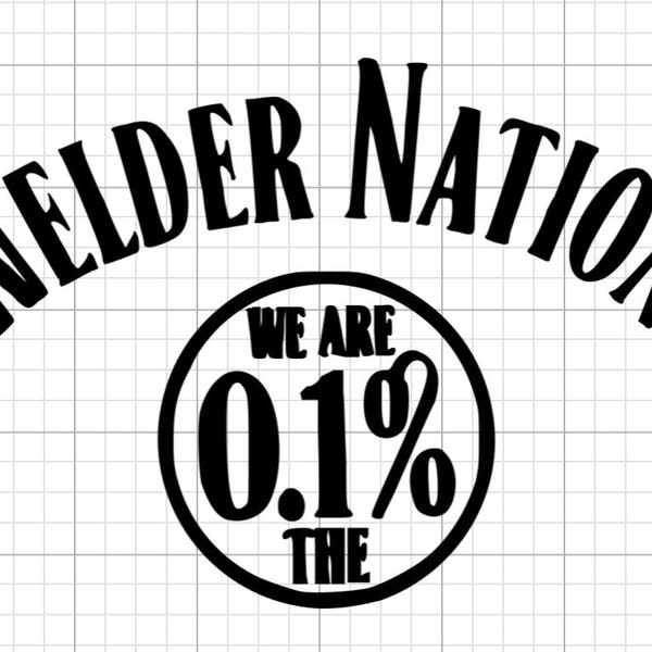 Welder Nation Permanent Vinyl Decal / Sticker (Multiple Sizes & Colors!)