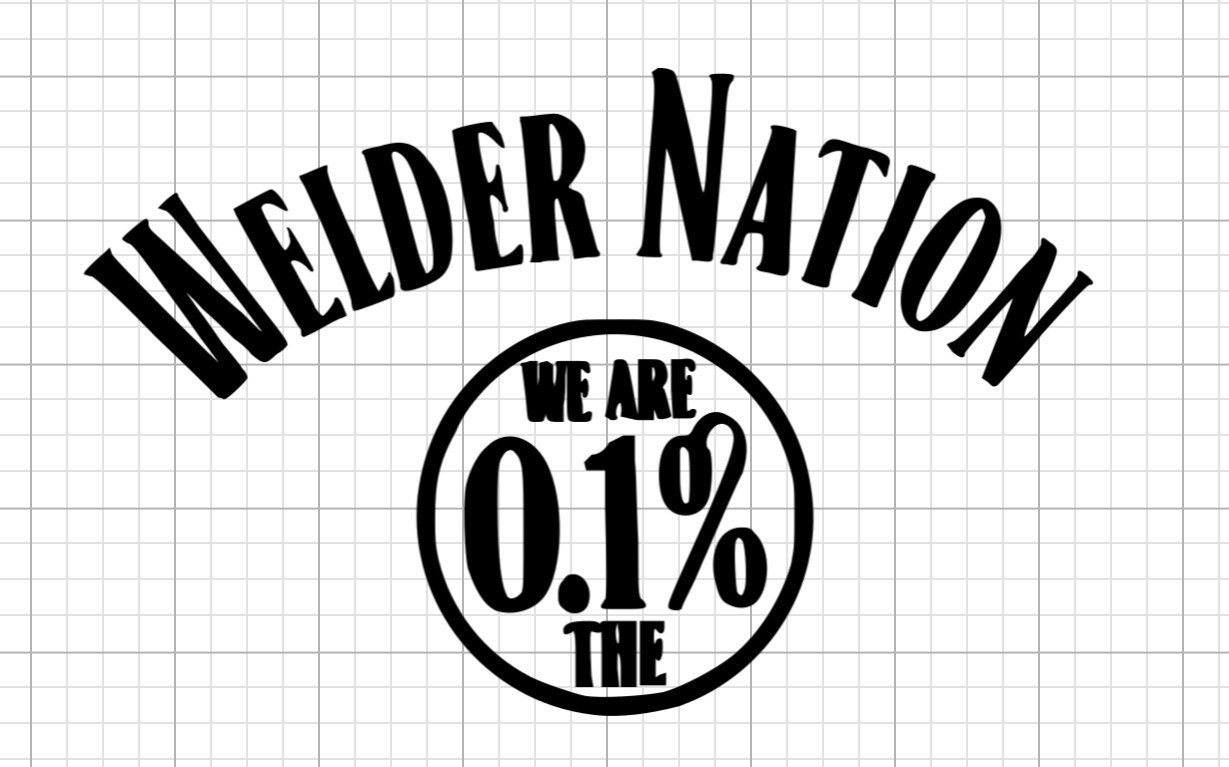 Welder Nation Permanent Vinyl Decal / Sticker multiple Sizes & Colors