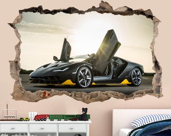 Supercar Sportwagen Muursticker Muurschildering Sticker Poster Print Art Kids Slaapkamer Home Decor Lamborghini AR8