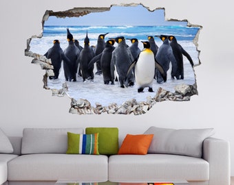 Penguins Wall Decal Sticker Mural Poster Print Art Kids Bedroom Home Office Decor DE41