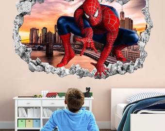 Spiderman Superhero Wall Decal Sticker Mural Poster Print Art Home Office Decor Spider Man