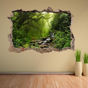 Tropical Forest River Wall Sticker Mural Decal Poster Print Art Home Office Decor DB28