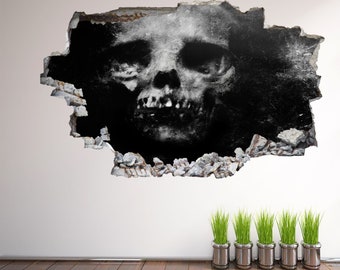 Spooky Grunge Skull Horror Wall Decal Sticker Mural Poster Print Art Home Decor GH16