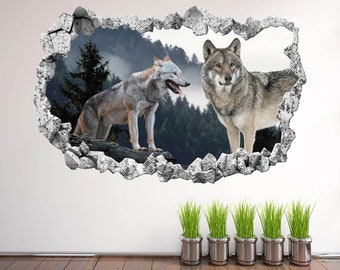 Wolf Wolves Animal Wall Decal Sticker Mural Poster Print Art Home Office Decor KH19