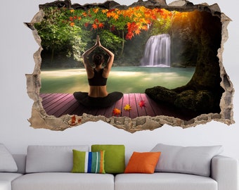 Waterfall wall decal | Etsy CanadaScenery Oblong Throw Pillow