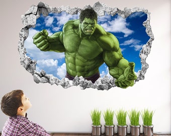 Hulk Superhero Wall Decal Sticker Mural Poster Print Art Home Office Decor Avengers EA115