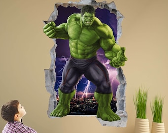 Hulk Superhero Wall Decal Sticker Mural Poster Print Art Kids Bedroom Home Office Decor Avengers EA102