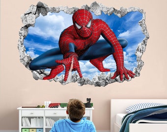 Spiderman Superhero Wall Decal Sticker Mural Poster Print Art Home Office Decor Spider Man EA117