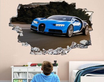 Supercar Sports Car Wall Sticker Mural Decal Poster Print Art Kids Bedroom Home Decor BL8