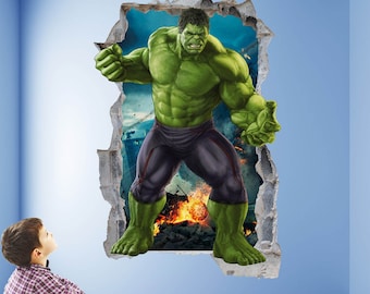 Hulk Superhero Wall Decal Sticker Mural Poster Print Art Kids Bedroom Home Office Decor Avengers EA100