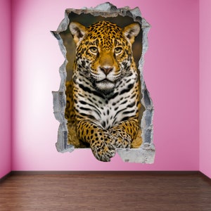 Jaguar Tier Wandtattoo Aufkleber Wandbild Poster Print Art Home Office Decor EV23