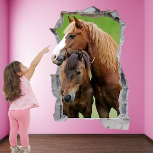 Brown Horse Wall Decal Sticker Mural Poster Print Art Home Office Decor KH7