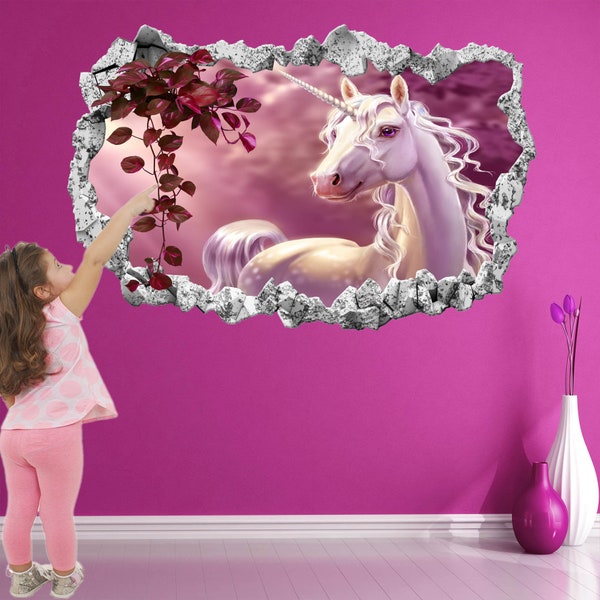 Unicorn Wall Decal Etsy