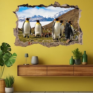 Pinguïns Muurtattoo Sticker Muurschildering Poster Print Art Kids Slaapkamer Home Office Decor DE39