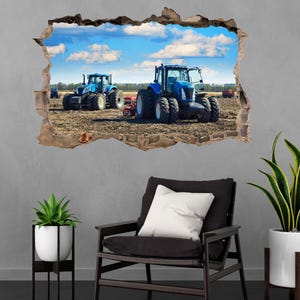 Tractor Wall Sticker Mural Decal Poster Print Art Home Farm Decor Agricultural Vehicle Machinery BM21