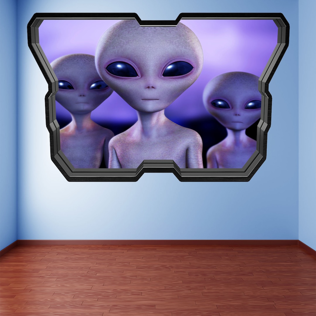 Alien Wall Decal Sticker Mural Poster Print Art Kids Bedroom Home Decor ...