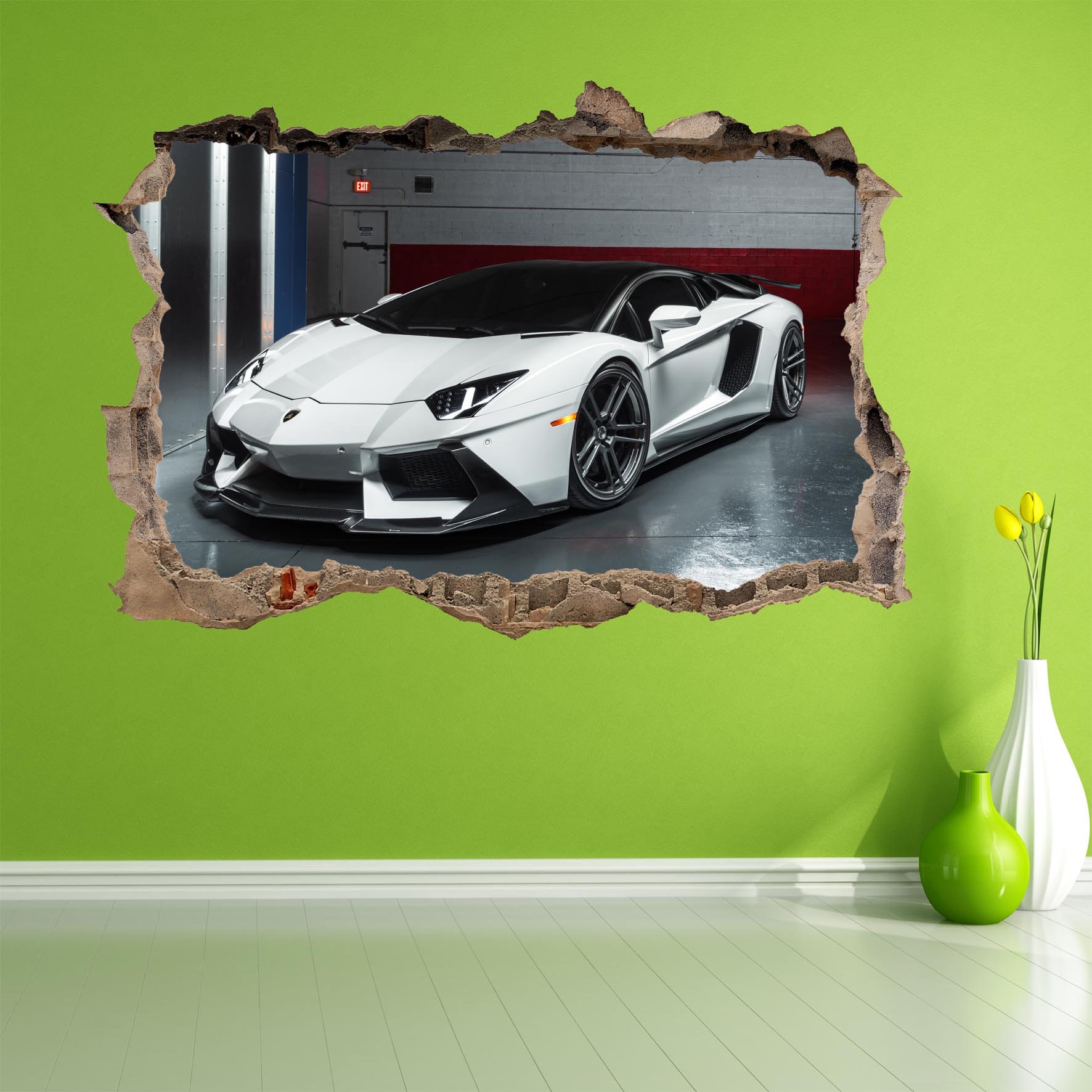 Supercar Sports Car Wall Sticker Mural Decal Poster Print Art Kids ...