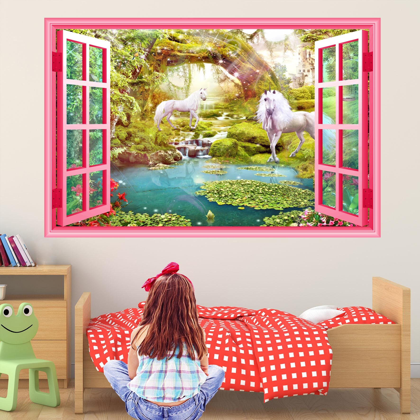 Unicorn Fairy Forest Fantasy Wall Decal Sticker Mural Poster Print Art ...