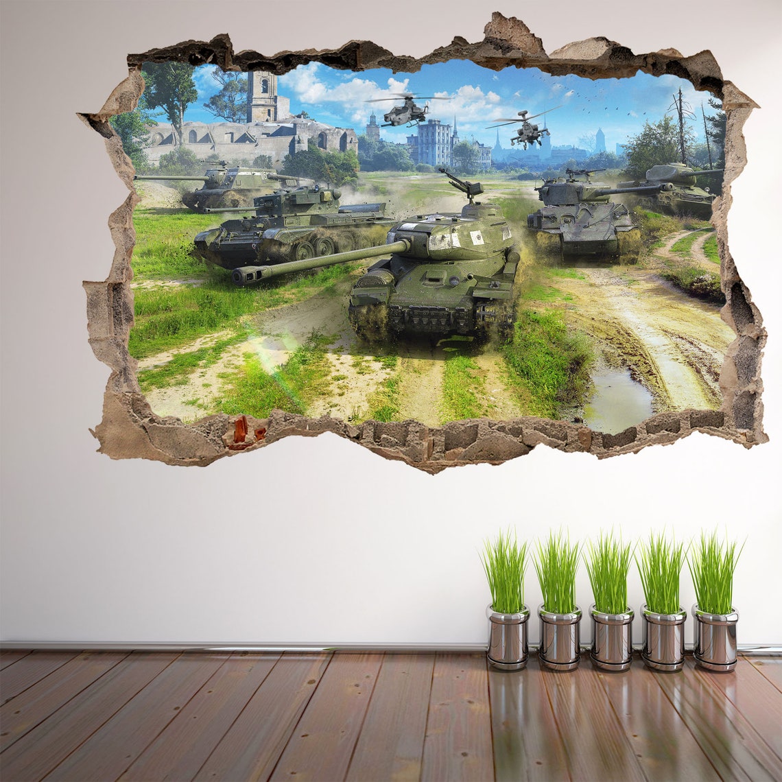 Message Sticker Tank Tank Wall Decal Sticker Mural Poster Print Art Home Decor DL33 - Etsy