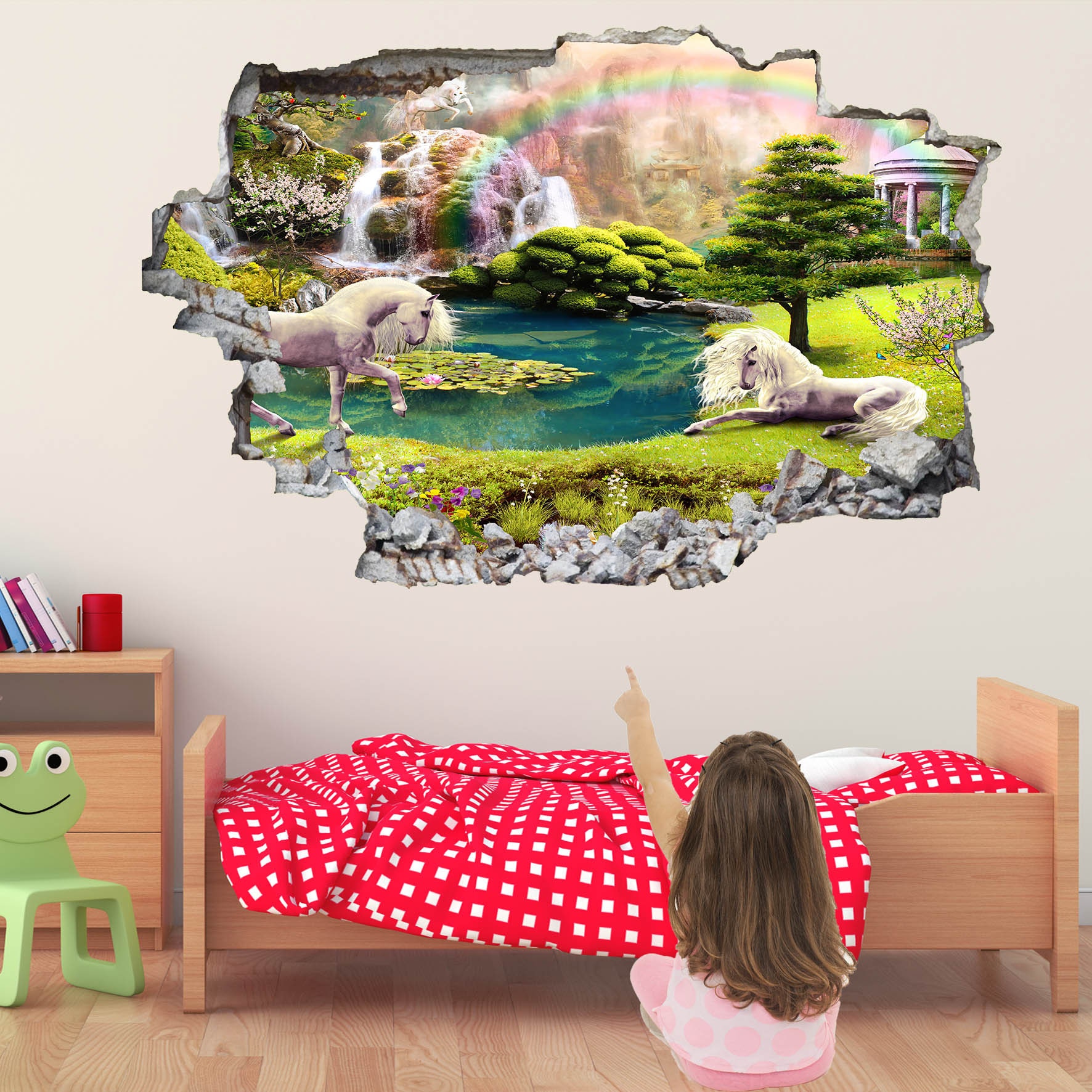 Unicorn Enchanted Forest Fantasy Wall Sticker Mural Decal Print Art ...