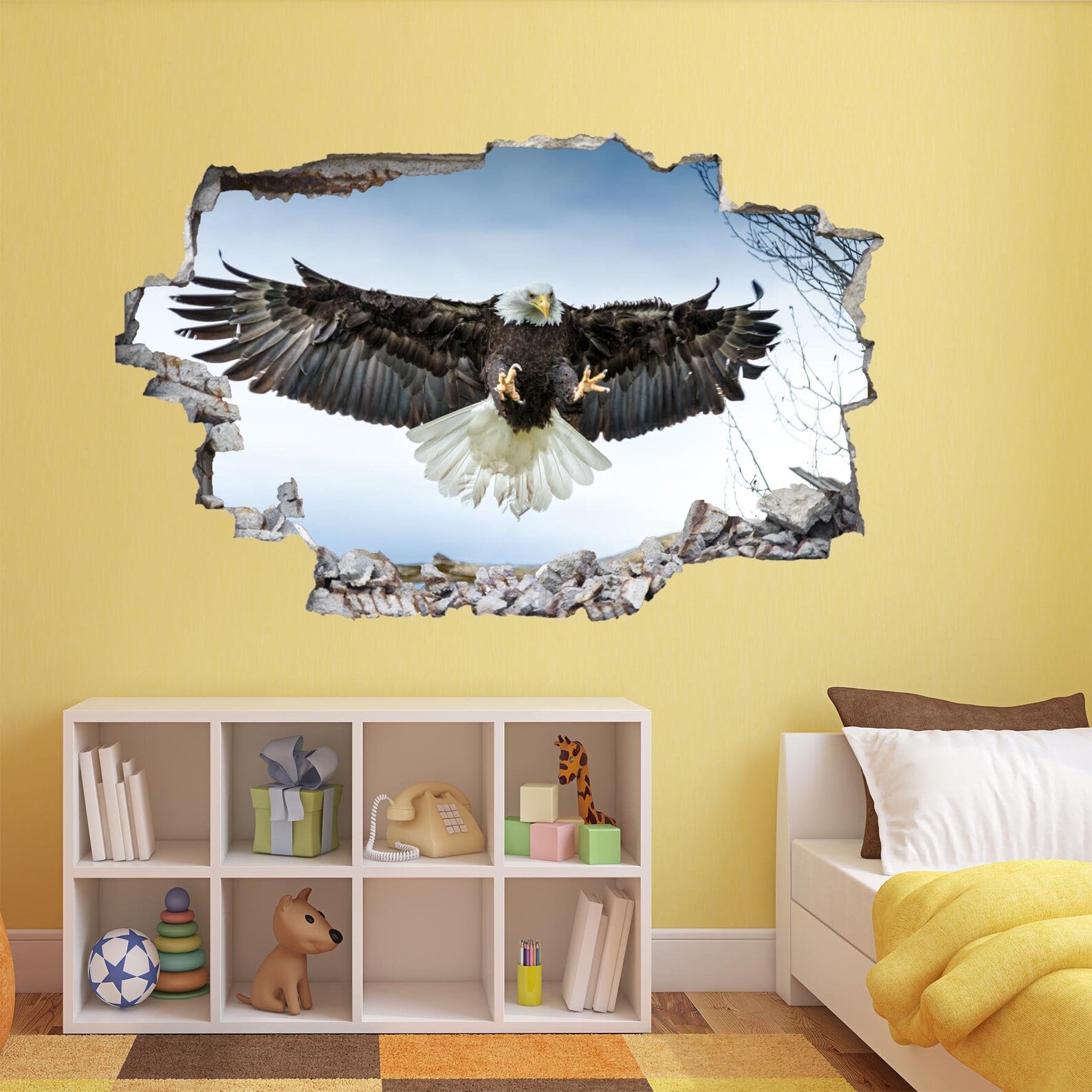 Bald Eagle Wall Decal Sticker Mural Poster Print Art Home - Etsy