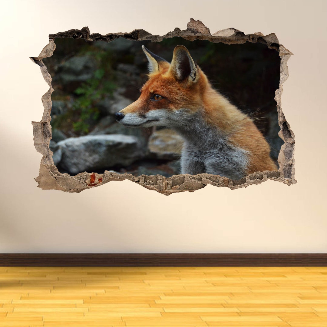 Fox Animal Wall Decal Sticker Mural Poster Print Art Home Office Decor