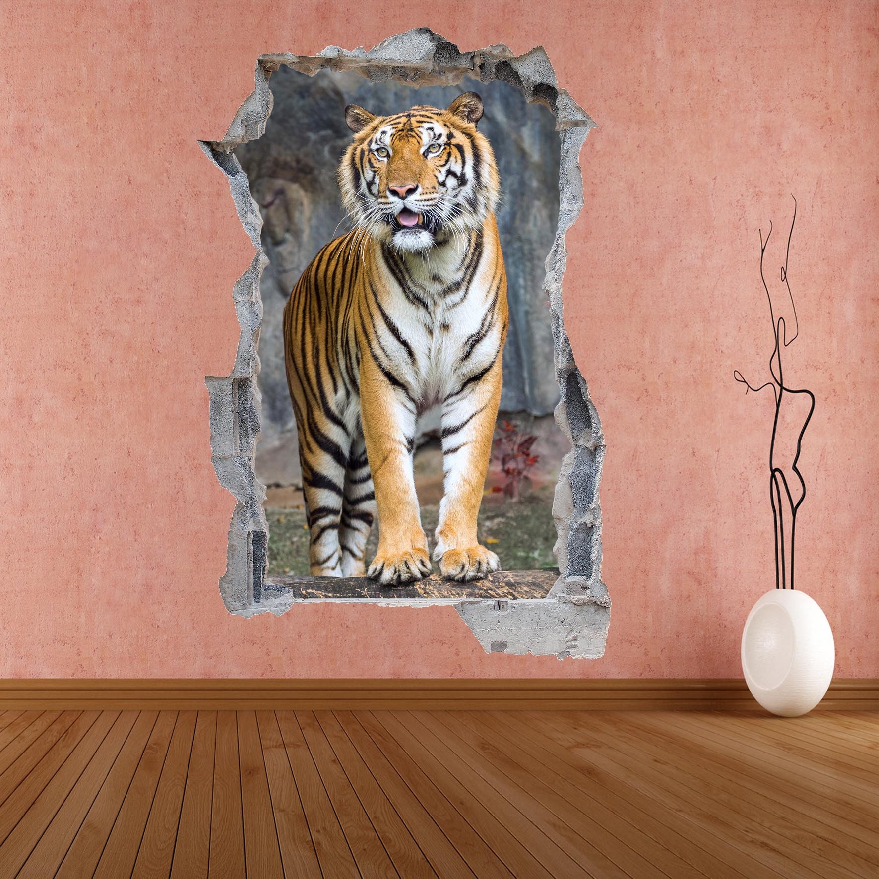 Tiger Wall Decal Sticker Mural Poster Print Art Home Decor Animal Decal ...
