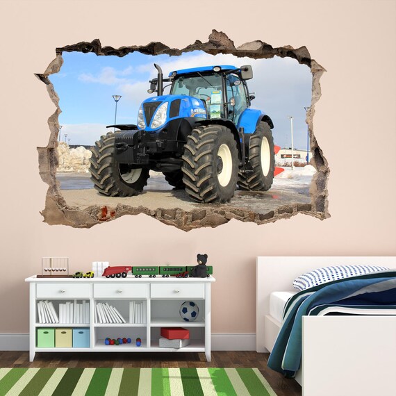 Modern Tractor Wall Sticker Mural Decal Poster Print Art Home Etsy