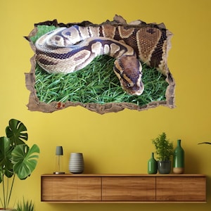 Python Snake Wild Tropical Animal Wall Decal Sticker Mural Poster Print Art Home Decor - CT60