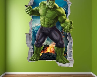 Hulk Superhero Wall Decal Sticker Mural Poster Print Art Kids