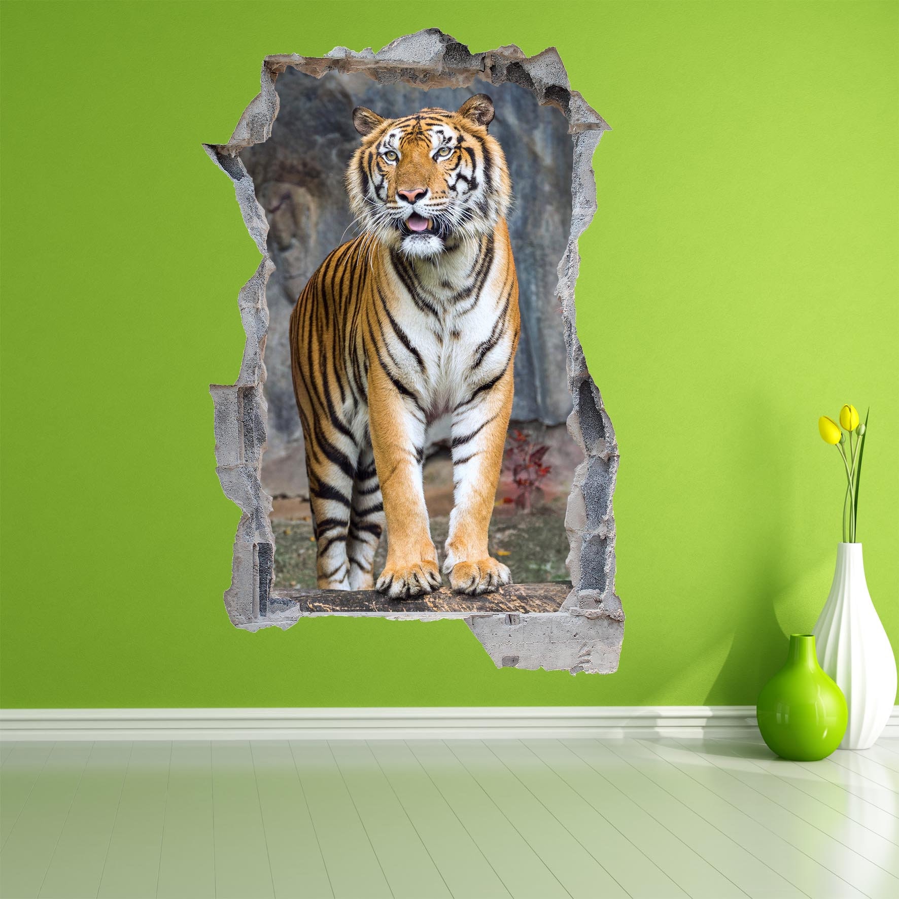 Tiger Wall Decal Sticker Mural Poster Print Art Home Decor Animal Decal ...