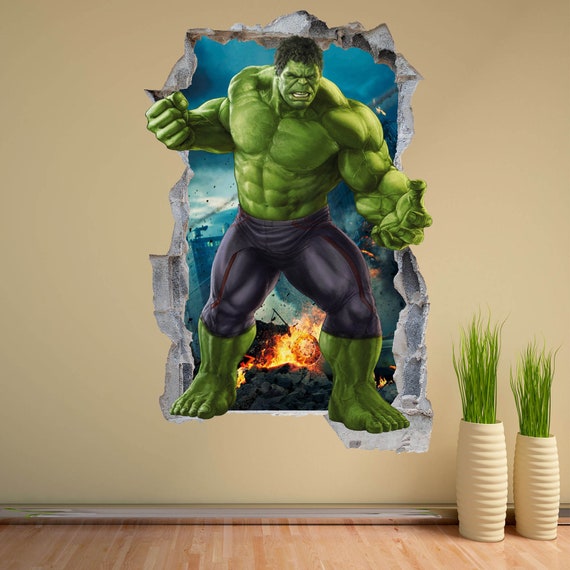 Hulk ウォールアート フィギュア 壁掛け Hulk Superhero Wall Decal Sticker Mural Poster Print Art Kids